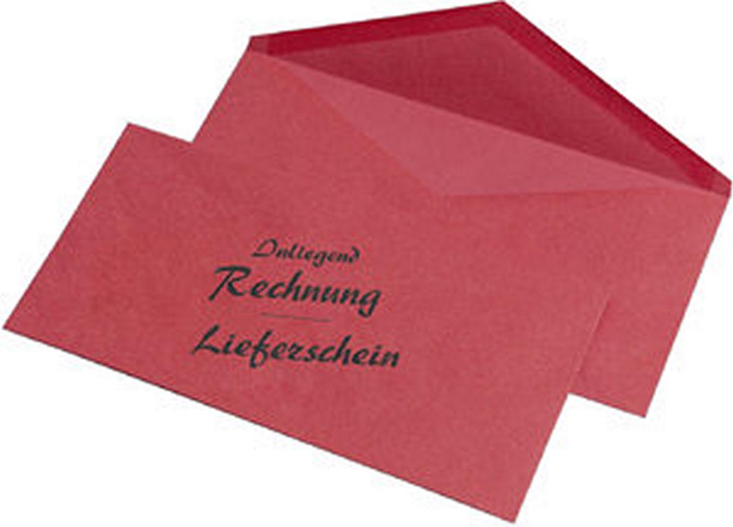 100 Briefumschläge / Lieferscheintaschen DIN Lang / Lieferschein Rechnung