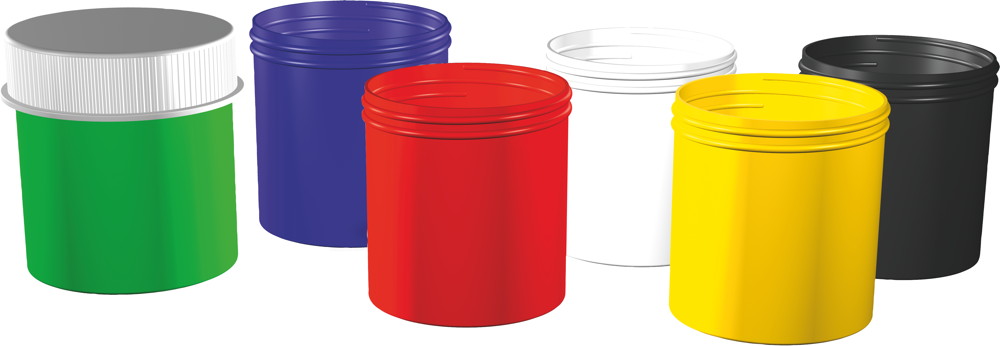 18 (3x 6) Schulmalfarben je Töpfchen 20ml 6 verschiedene Farben