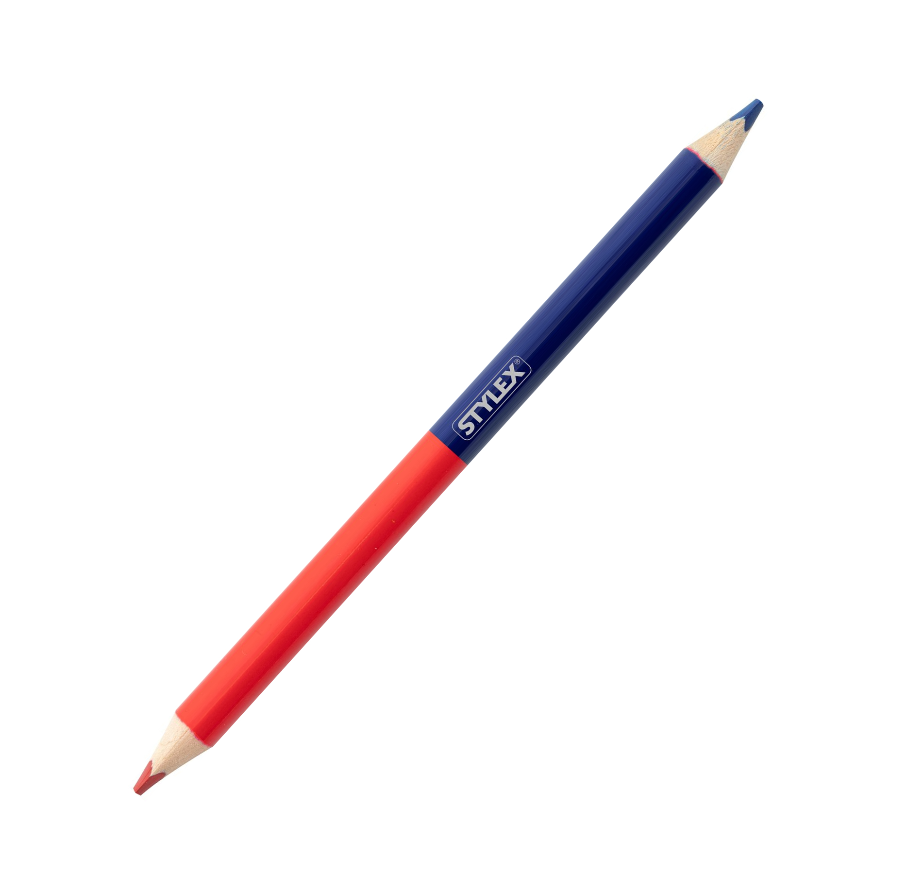 10 Silbenstifte / Silbentrennstifte / Farbe: rot und blau