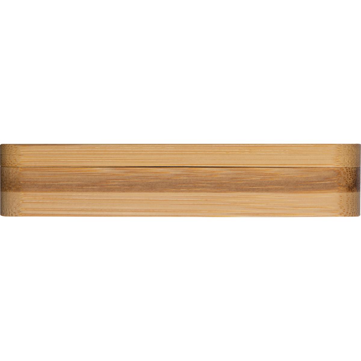 Maniküre-Set mit Gravur / 5-teilig / in Bambusetui