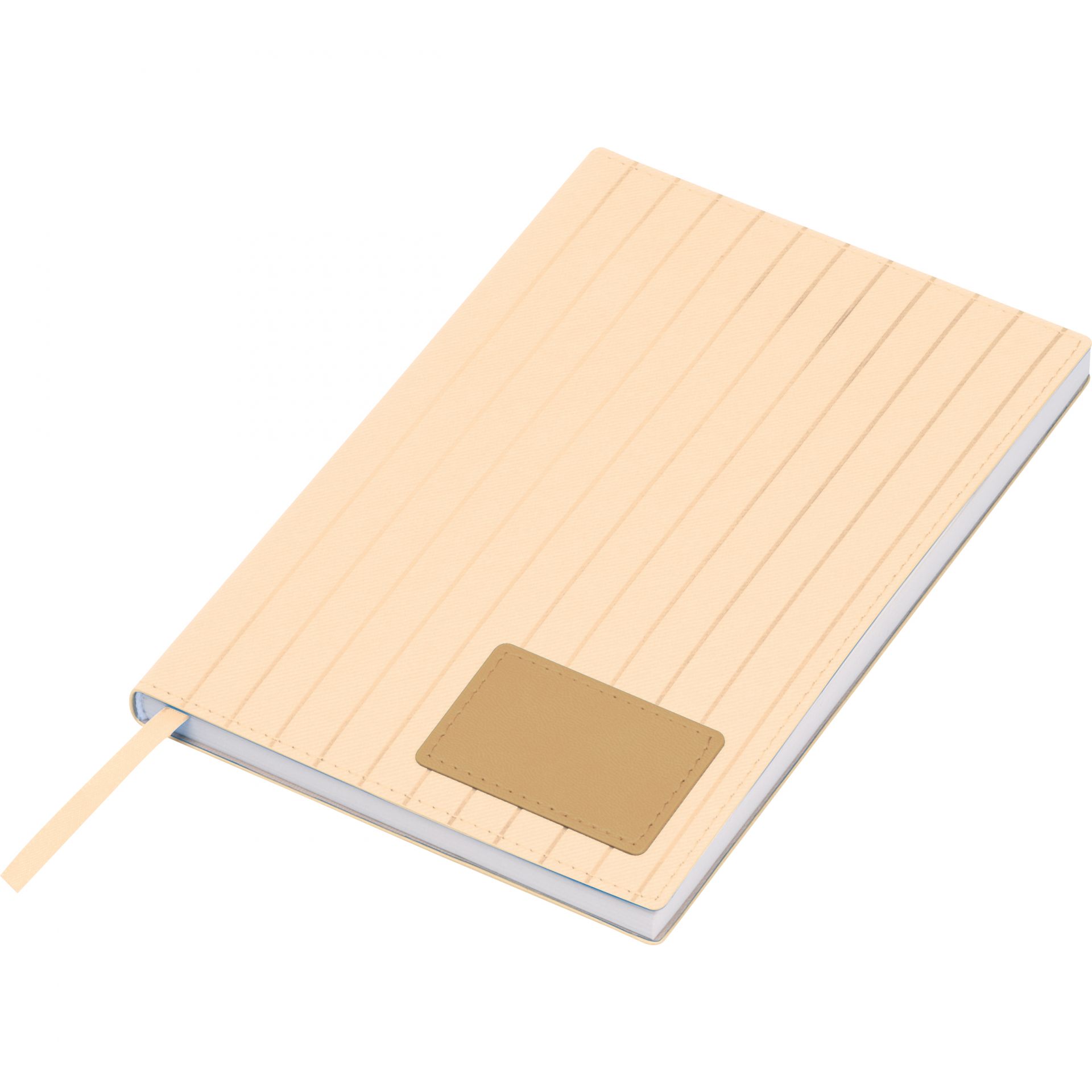 Notizbuch mit Gravur / DIN A5 / mit Softcover / 192 Seiten / Farbe: beige
