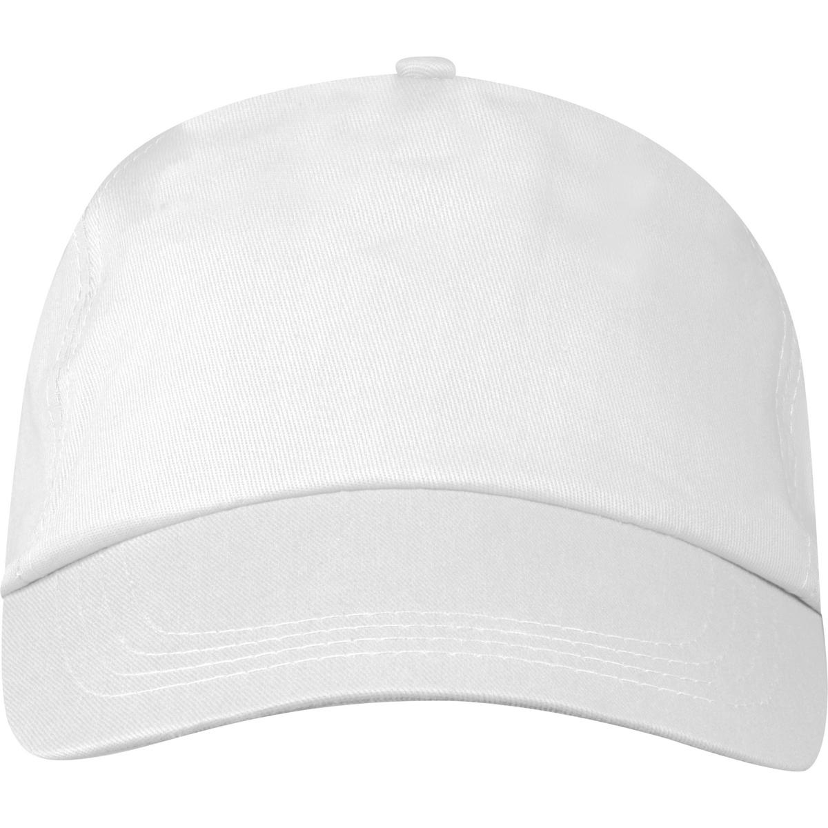 Baumwoll Basecap 5 Panel mit Gravur / Farbe: weiß