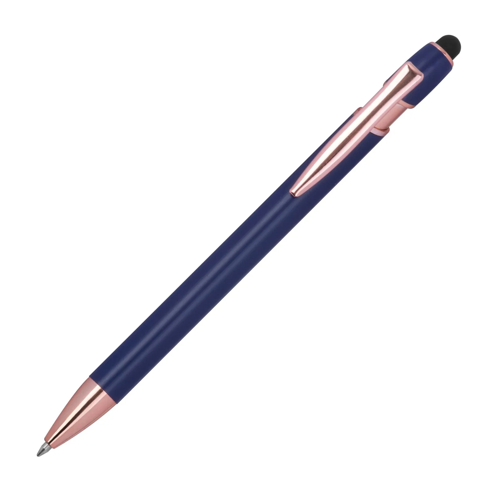 Touchpen Kugelschreiber mit Gravur / aus Metall / Farbe: roségold
