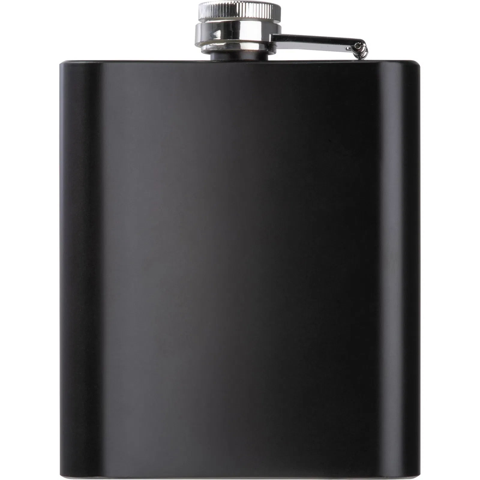 Flachmann / aus Edelstahl / 207ml / Farbe: schwarz