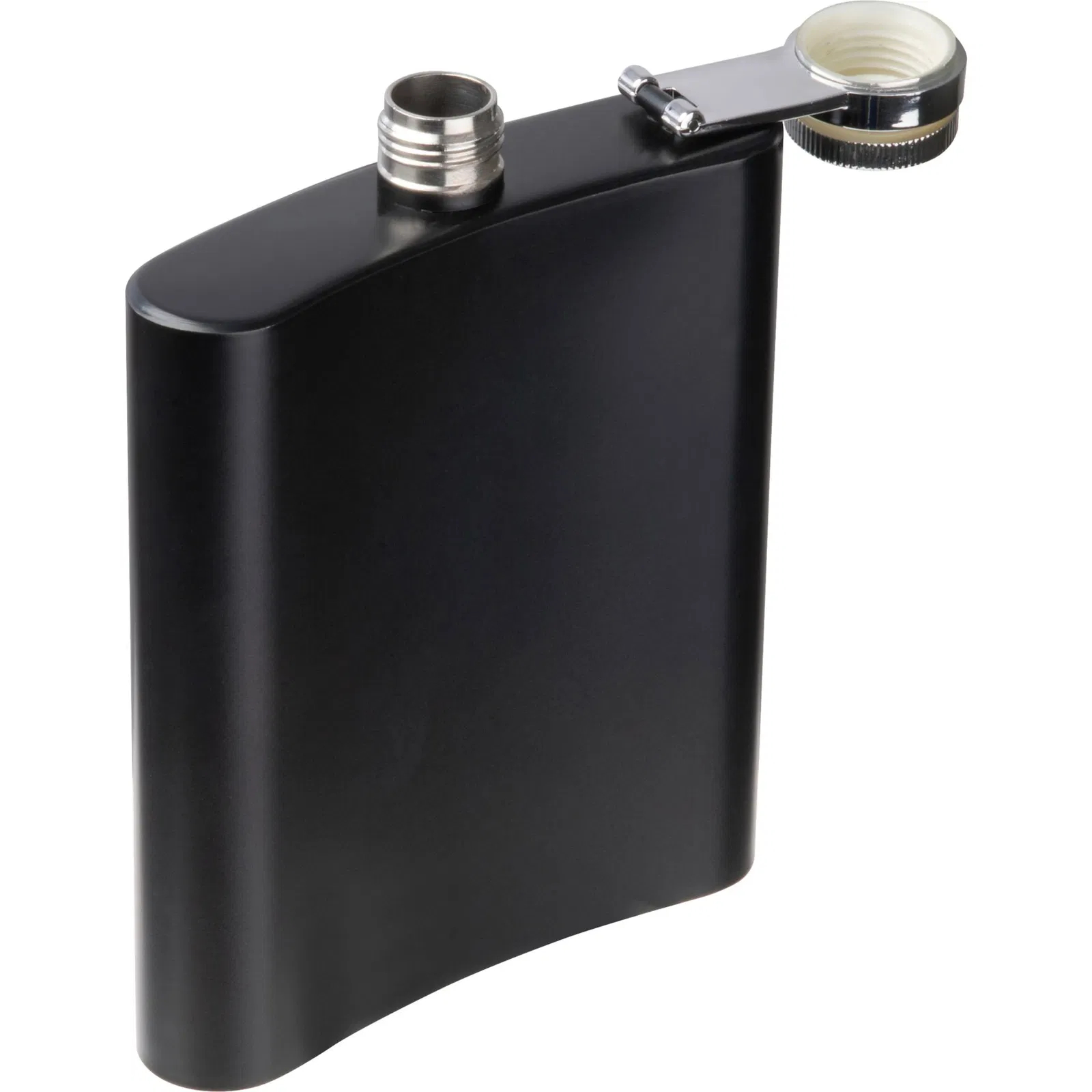 Flachmann / aus Edelstahl / 207ml / Farbe: schwarz