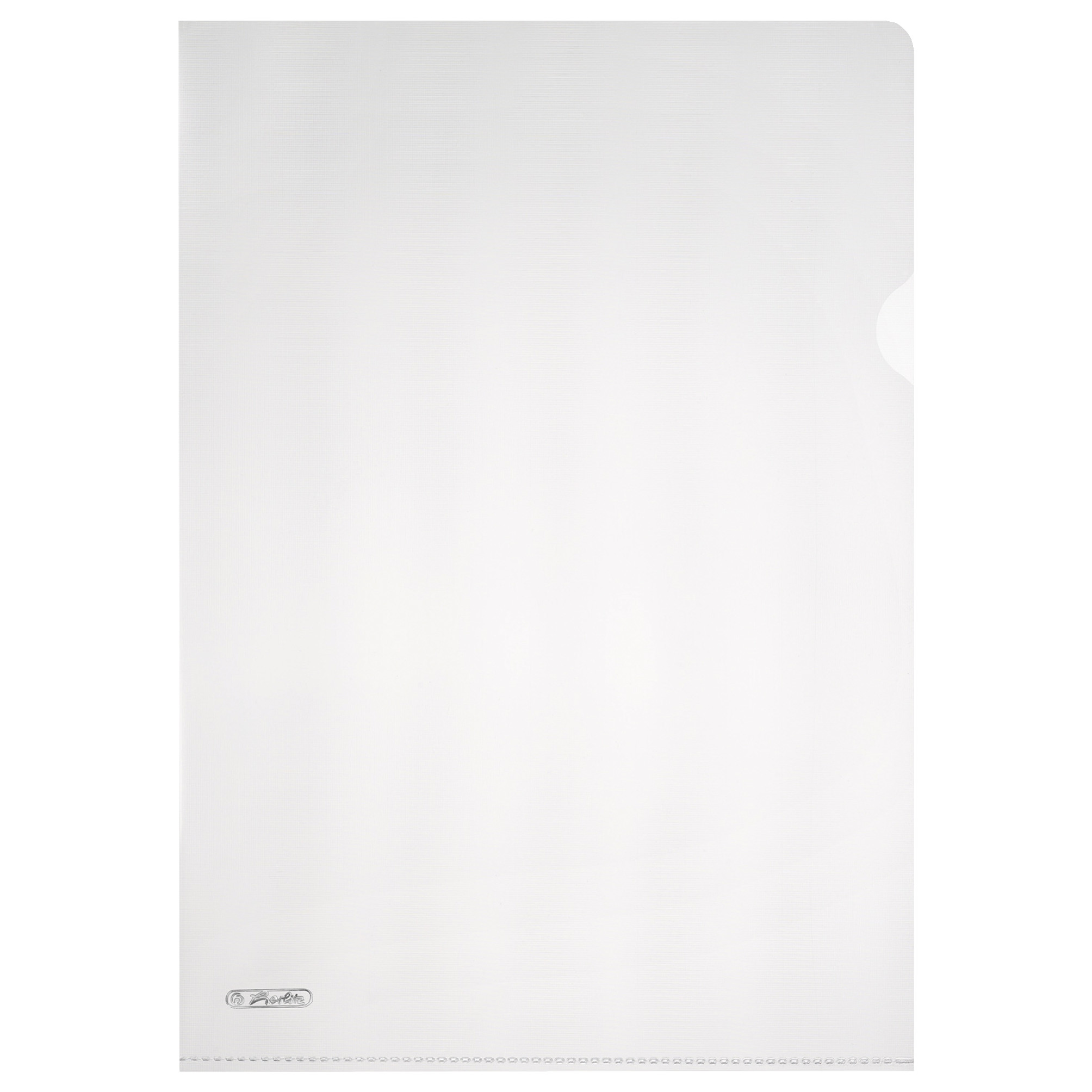10 Herlitz Aktenhüllen "Pyramide" / Sichthüllen / DIN A4 / Farbe transparent