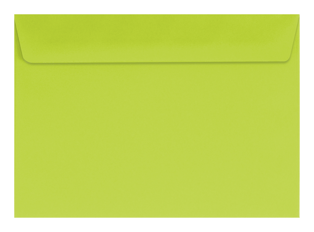 100 farbige Briefumschläge / Din C6 / Farbe: hellgrün
