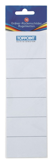 100 (10x 10) Ordner Rückenschilder Ordneretiketten