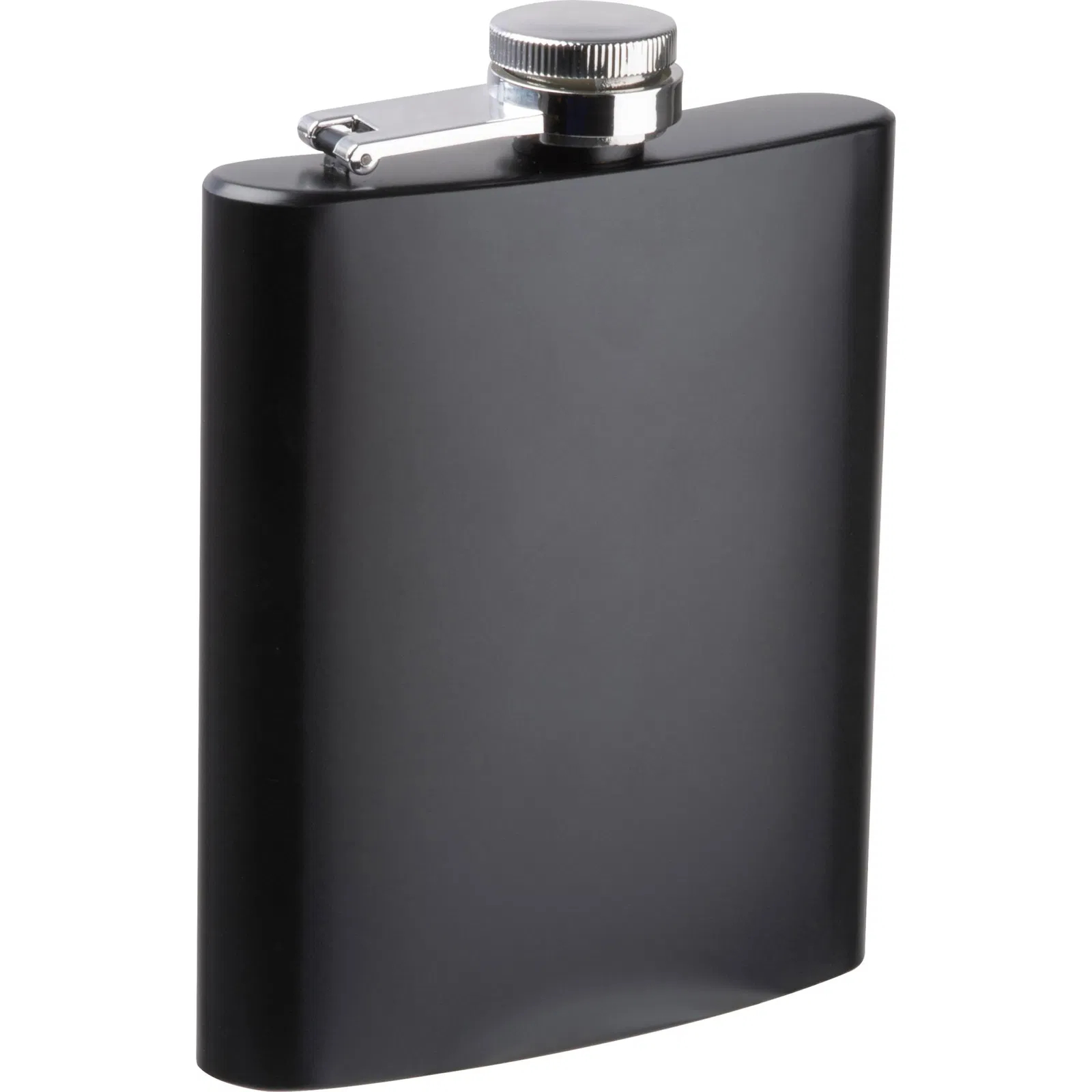 Flachmann / aus Edelstahl / 207ml / Farbe: schwarz