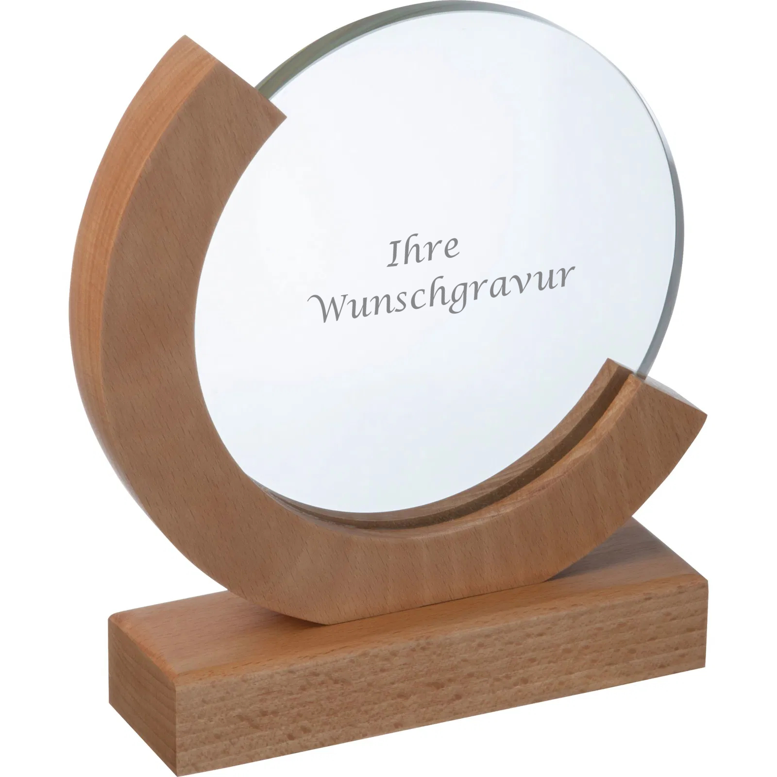 Glastrophäe mit Gravur / Pokal / mit standfestem Sockel