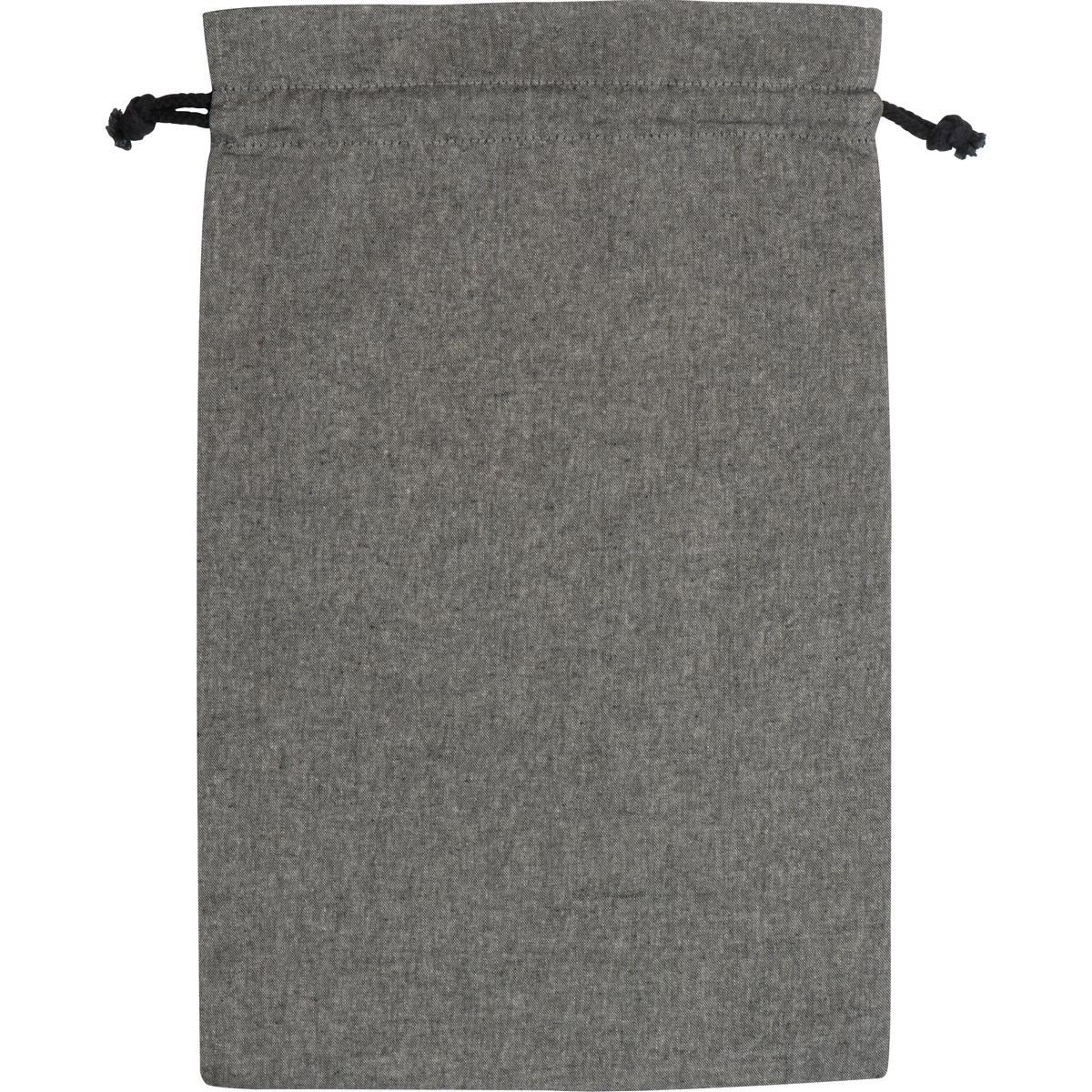Baumwollbeutel / Kordelzug Stofftasche / Farbe: anthrazit