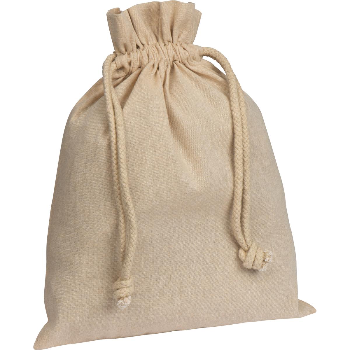 Baumwollbeutel / Kordelzug Stofftasche / Farbe: naturbelassen