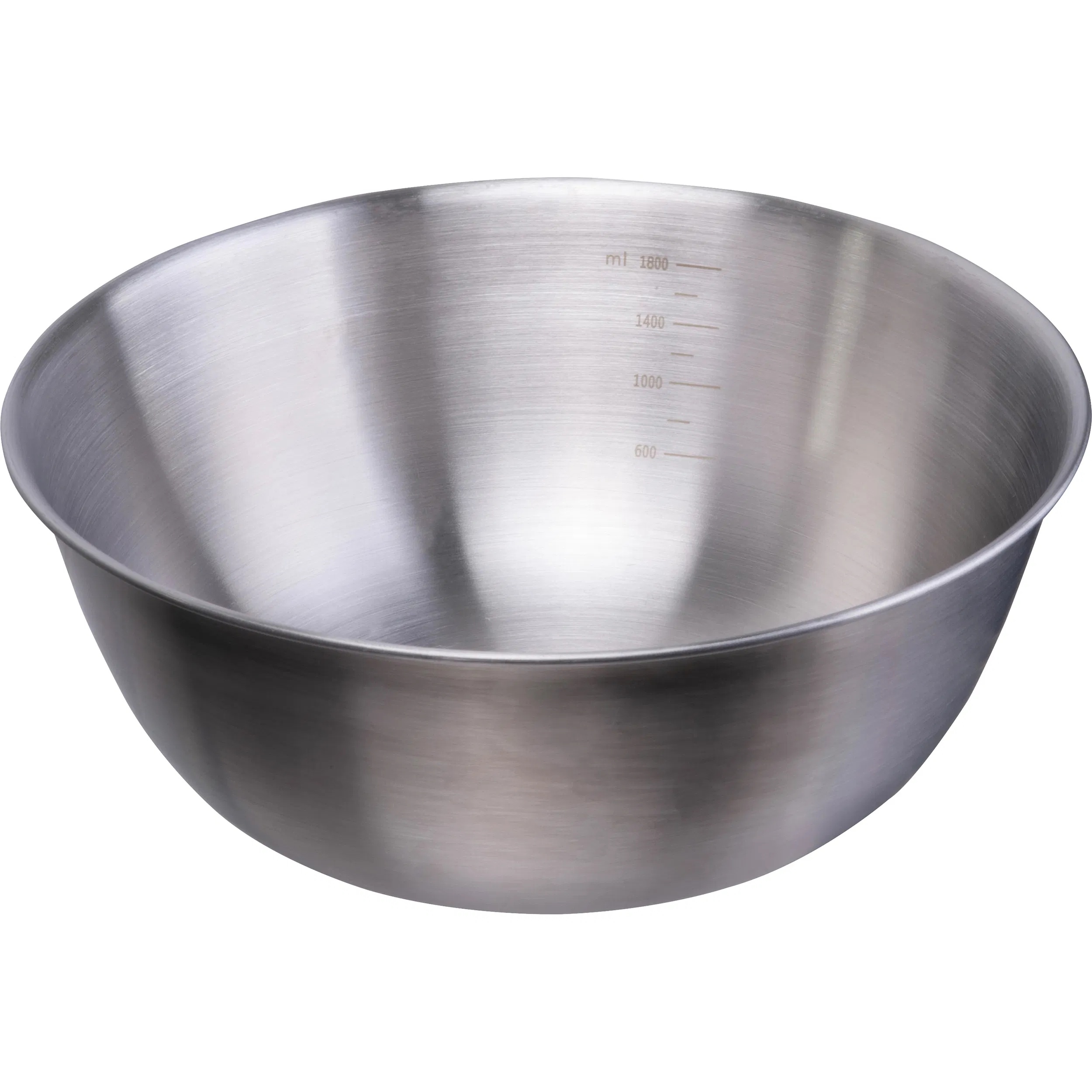 Salatschüssel mit Gravur / aus Edelstahl mit Bambusdeckel / 2.000 ml