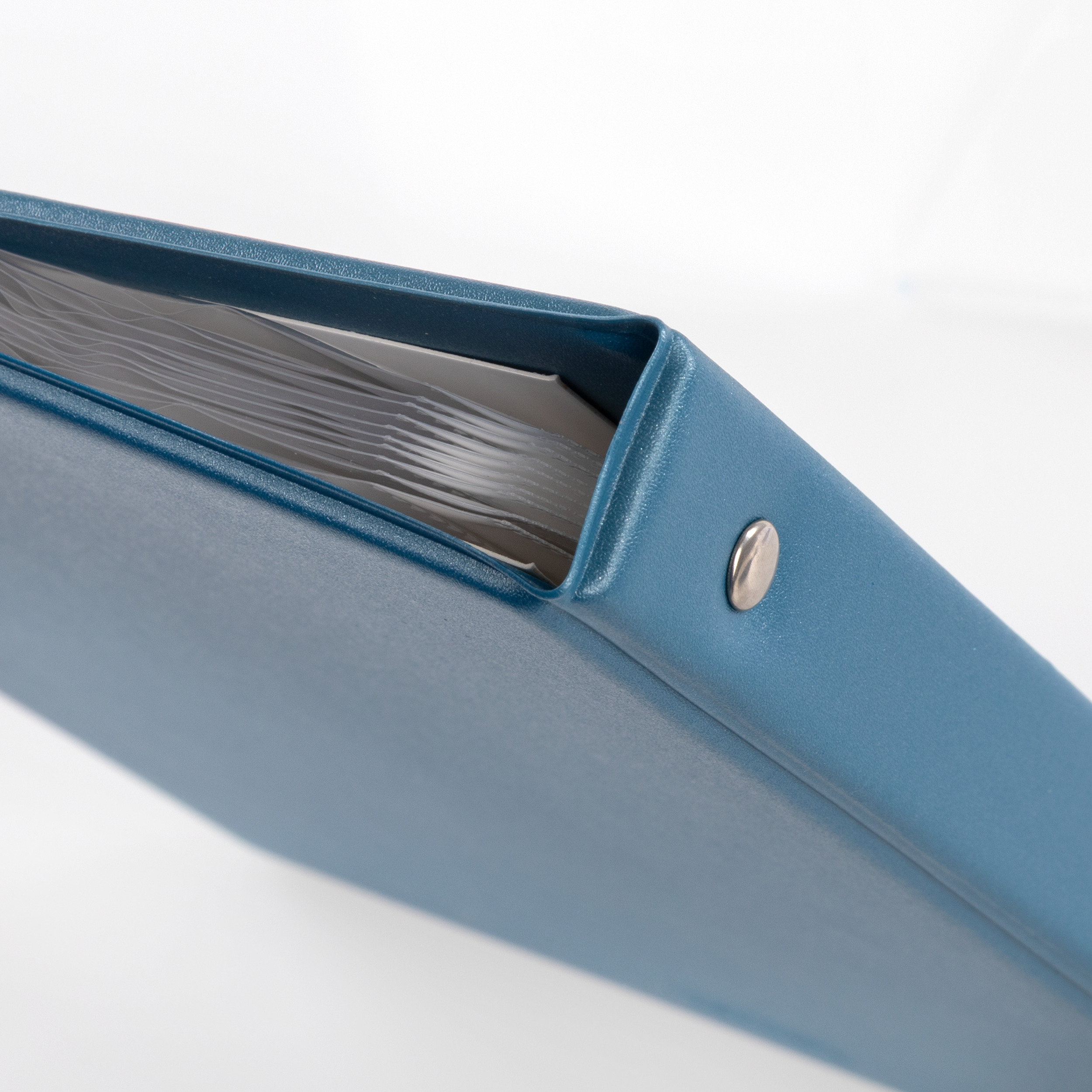 Zeugnismappe mit Gravur / Zeugnisringbuch / A4 / 10 Hüllen / Farbe: pastell blau