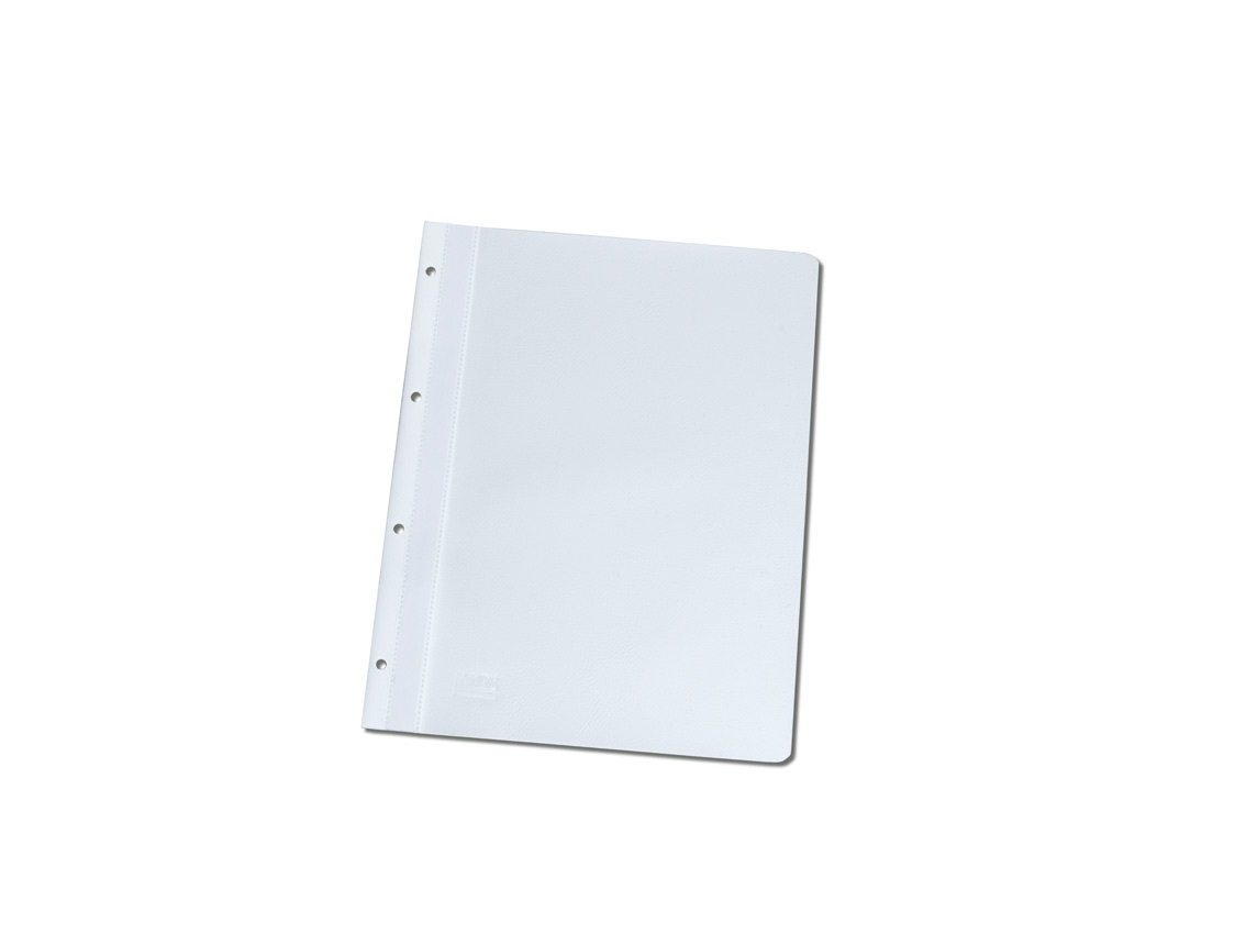 10 Ablage-Schnellhefter / Archiv-Hefter mit Lochung zum Abheften / Farbe: weiß