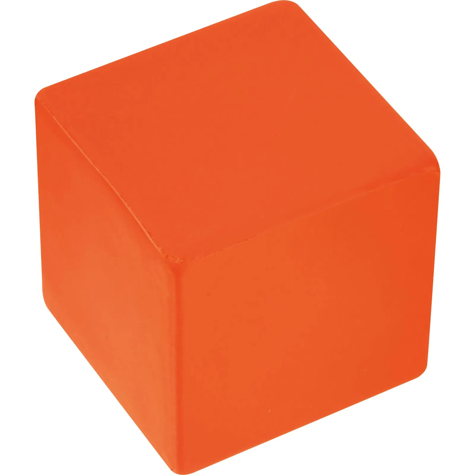 5x Anti-Stressball in Würfelform / Wutball / Knautschball / Farbe: orange