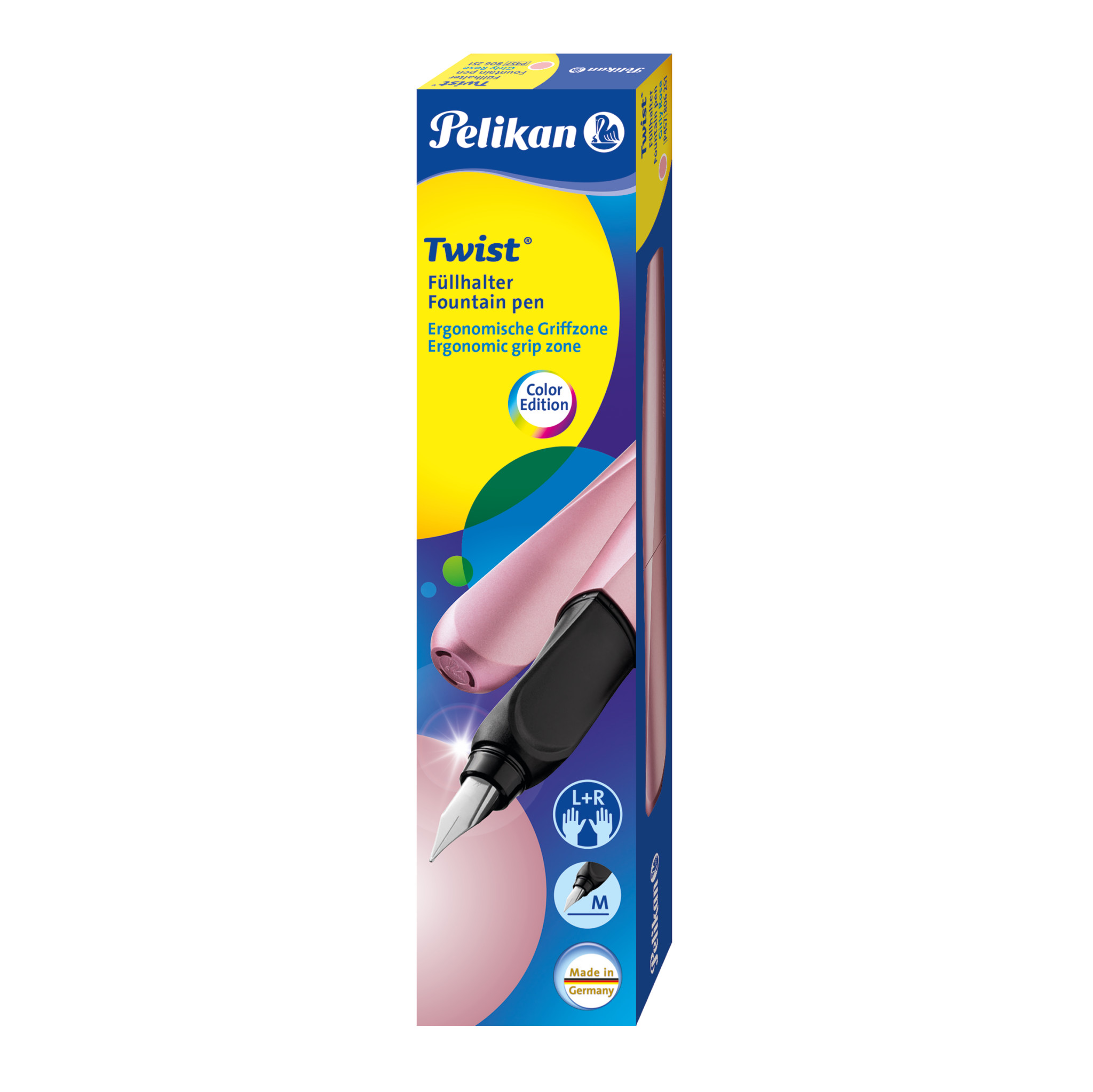 Pelikan Füllhalter mit Gravur / Füller / "Twist Girly Rose P457 M"