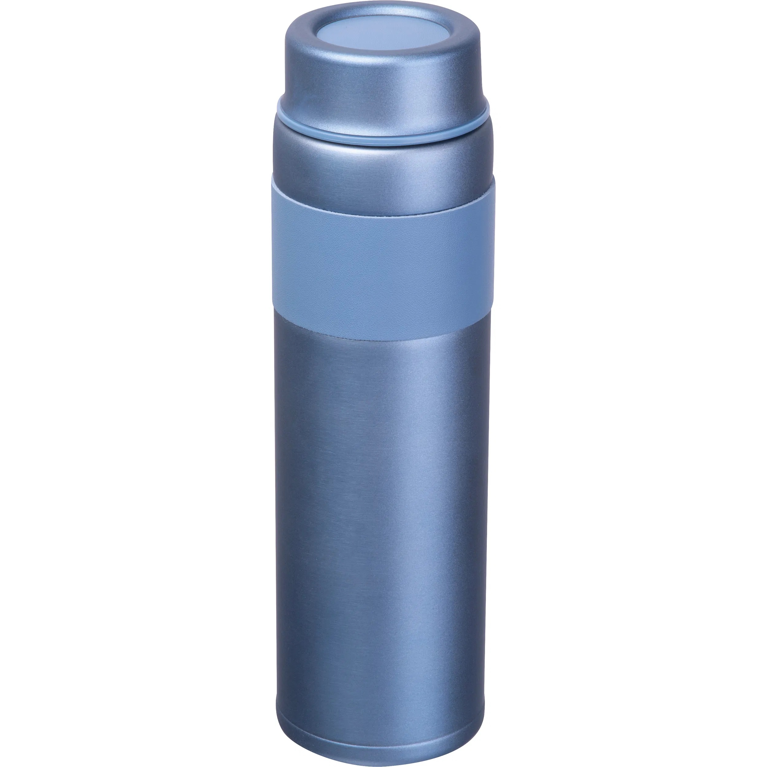 Vakuum Trinkflasche mit Gravur / aus Edelstahl / 600 ml / Farbe: hellblau