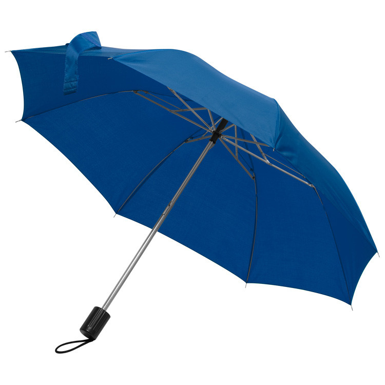 Taschen-Regenschirm / mit Schutzhülle / Farbe: blau