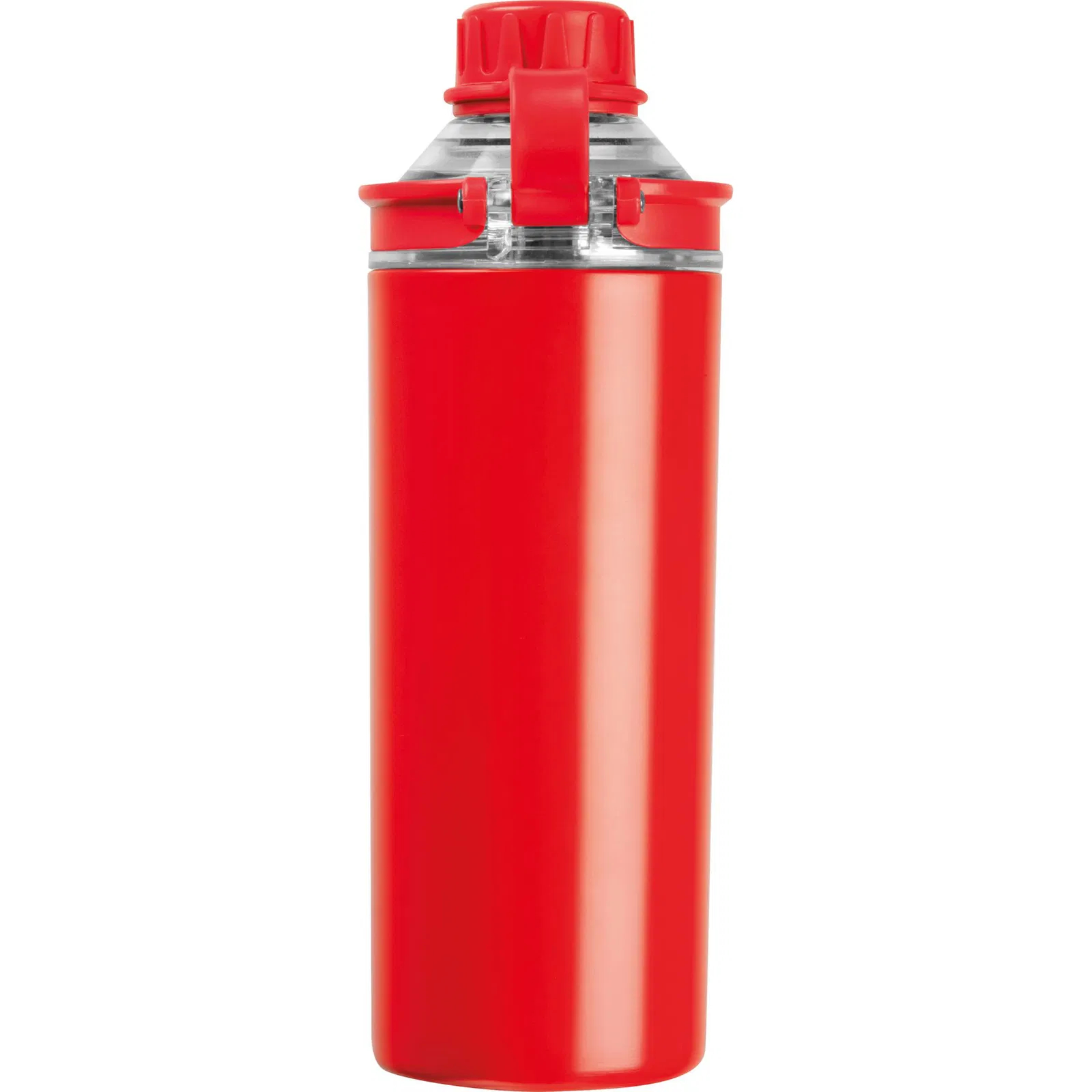 Doppelwandige Edelstahl Trinkflasche mit Gravur / 500ml / Farbe rot