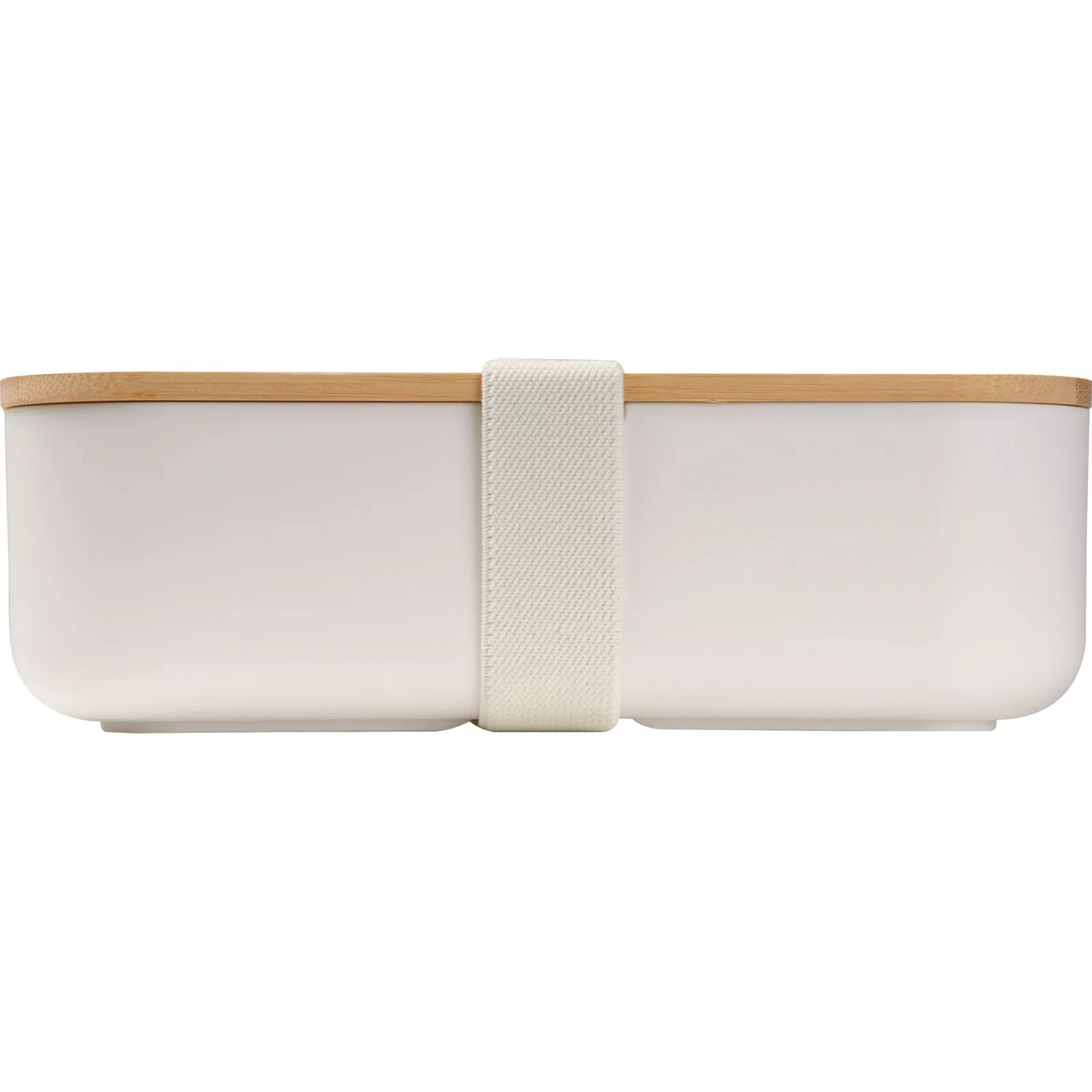 Brotdose mit Gravur / Lunchbox / mit Bambusdeckel und Bügelverschluss / beige