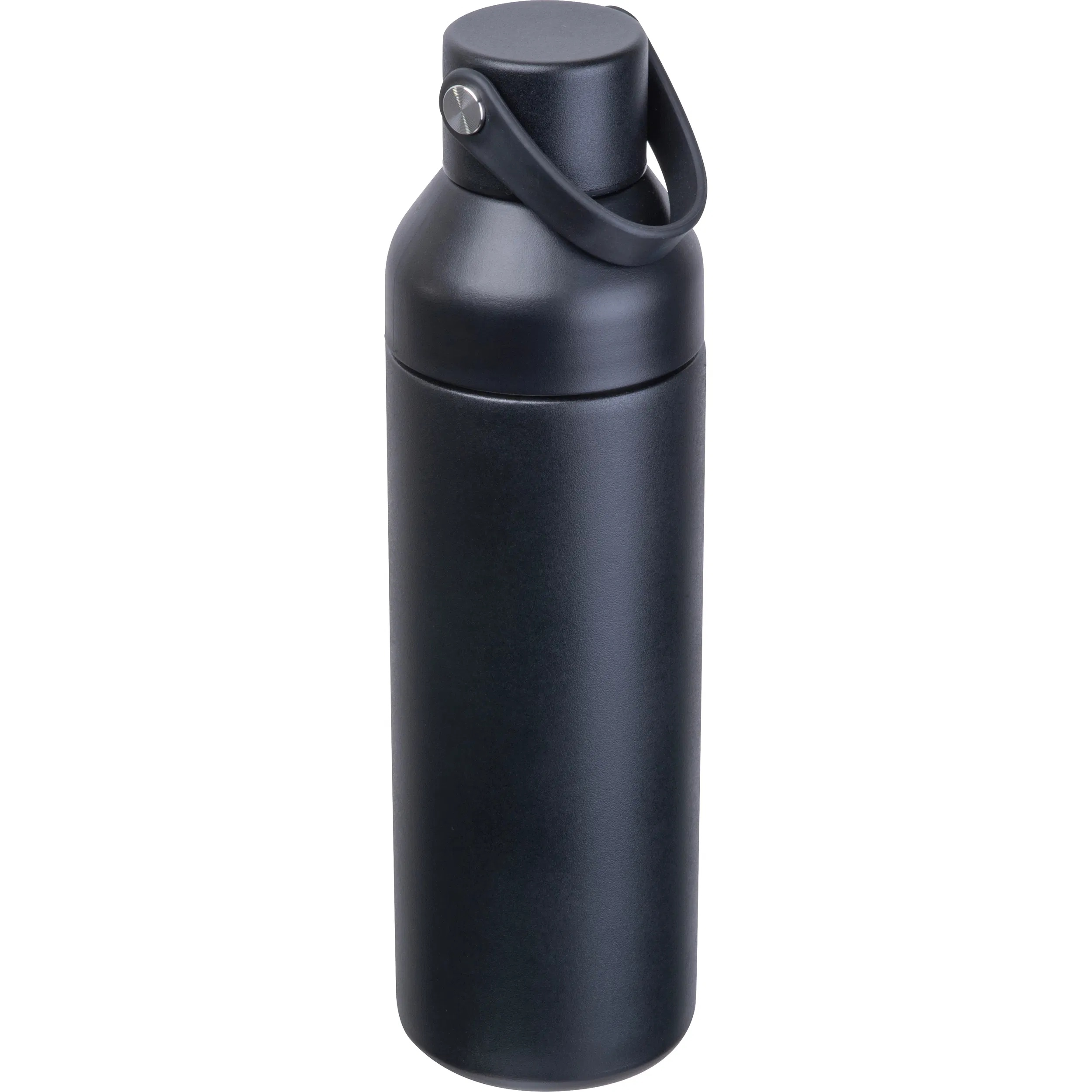 Vakuum Trinkflasche mit Gravur / aus Edelstahl / 480 ml / Farbe: schwarz