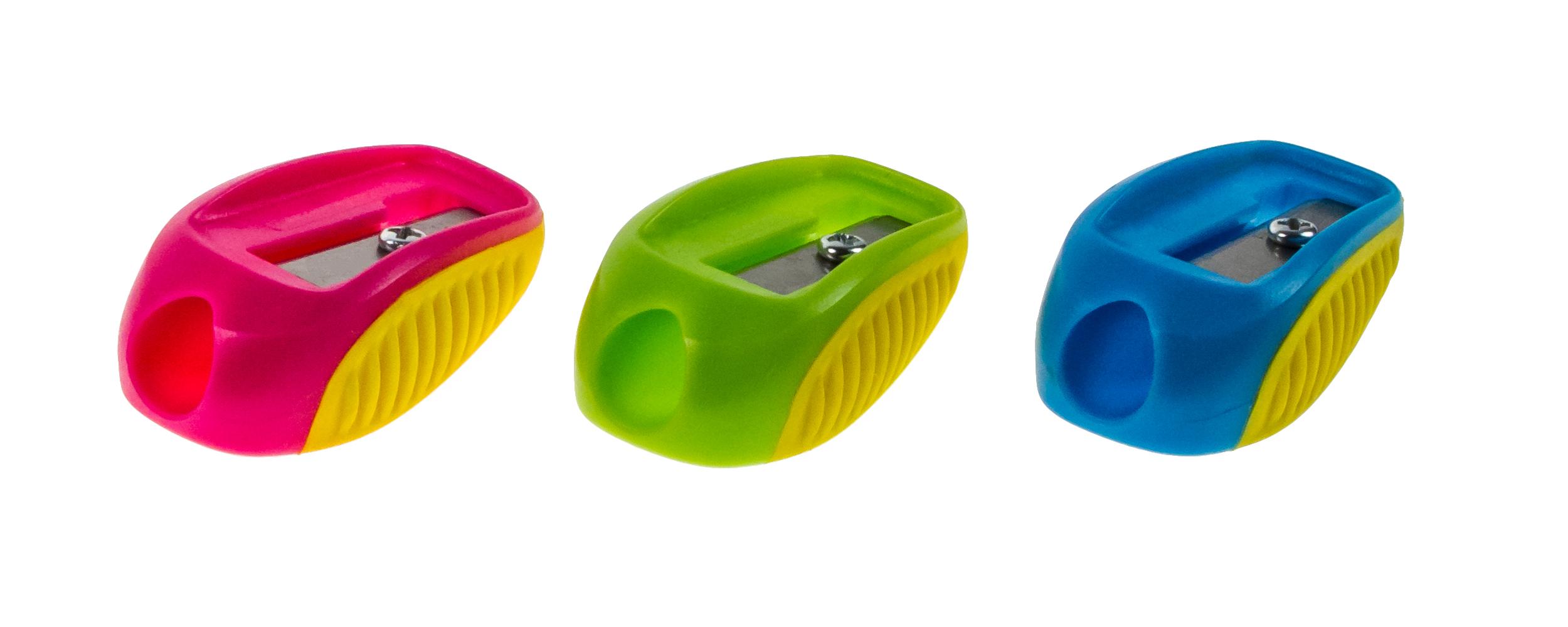 24 Anspitzer "Soft Touch" / 3 verschiedene Farben