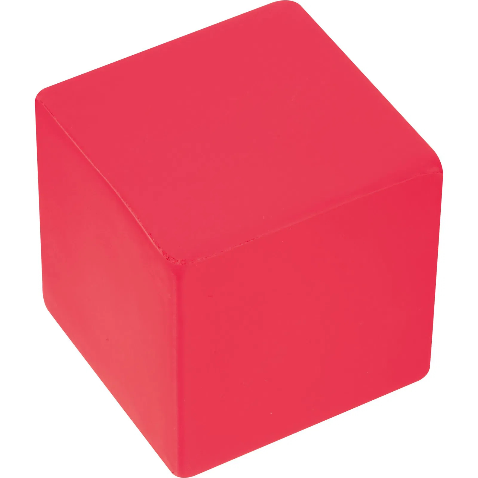 5x Anti-Stressball in Würfelform / Wutball / Knautschball / Farbe: rot