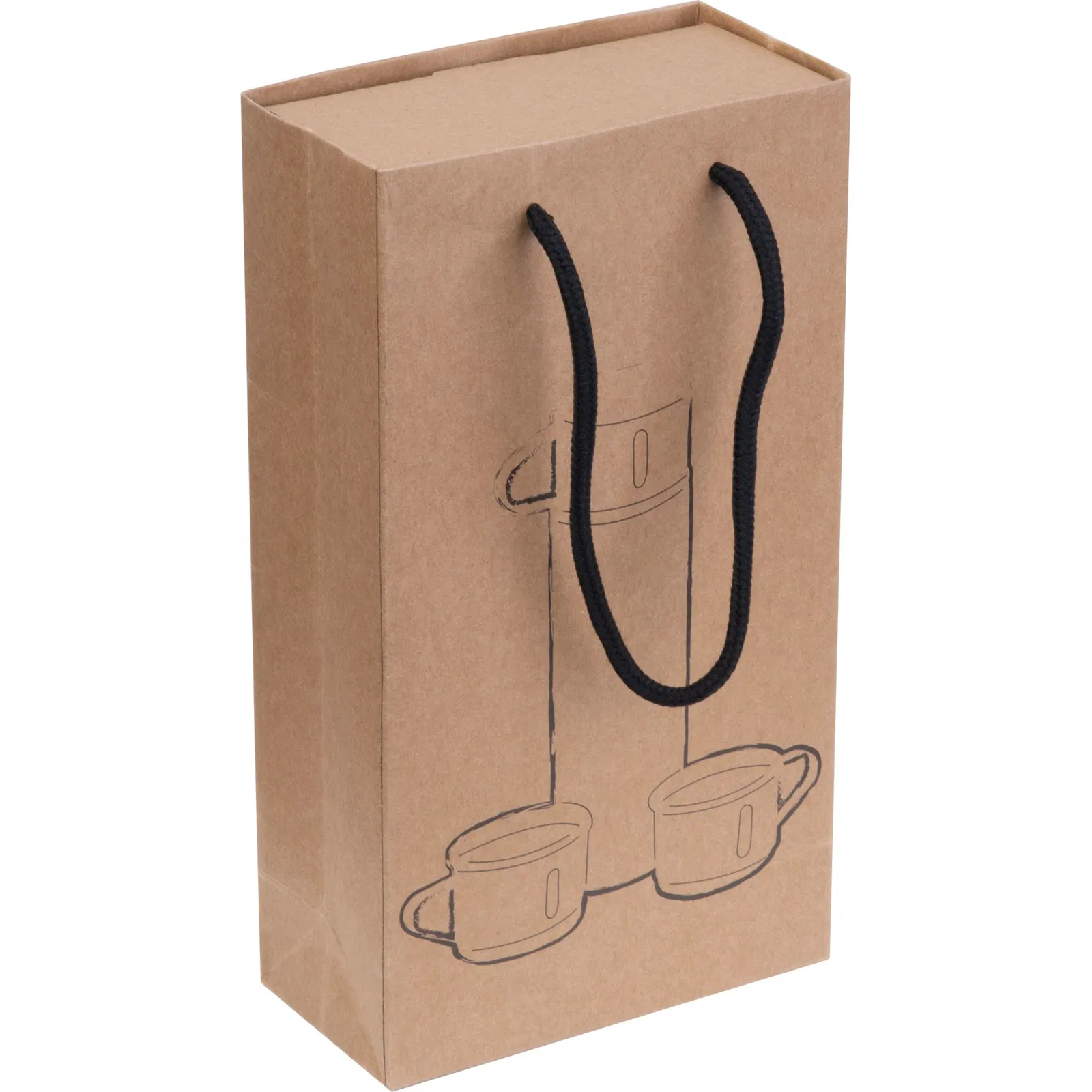 Vakuum Trinkflasche mit Gravur / aus Edelstahl / 480 ml / Farbe: schwarz