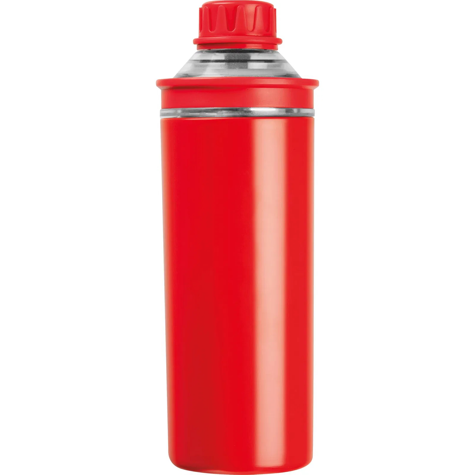 Doppelwandige Edelstahl Trinkflasche mit Gravur / 500ml / Farbe rot