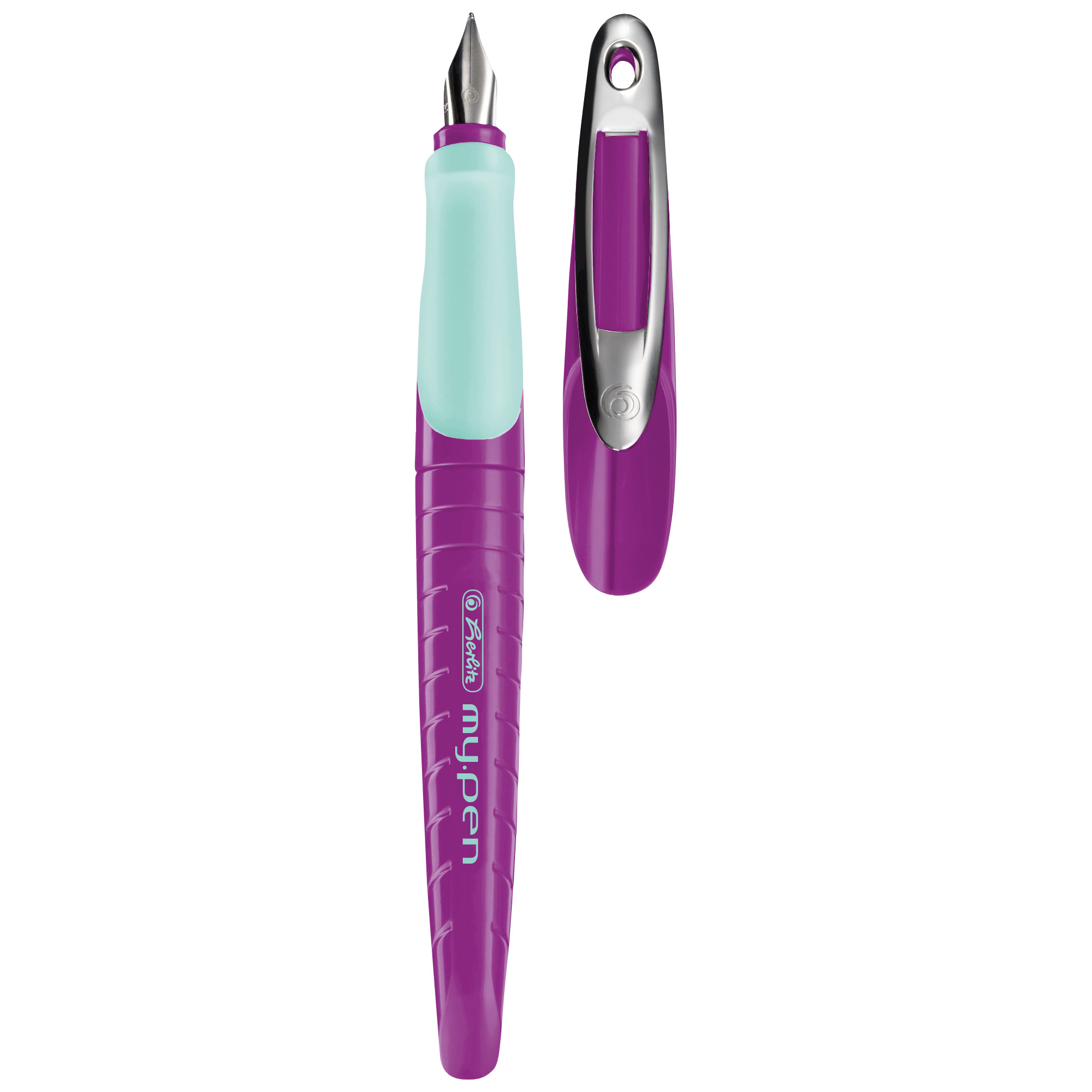 Herlitz Füllhalter / Linkshänder-Füller / Farbe: lila/minze