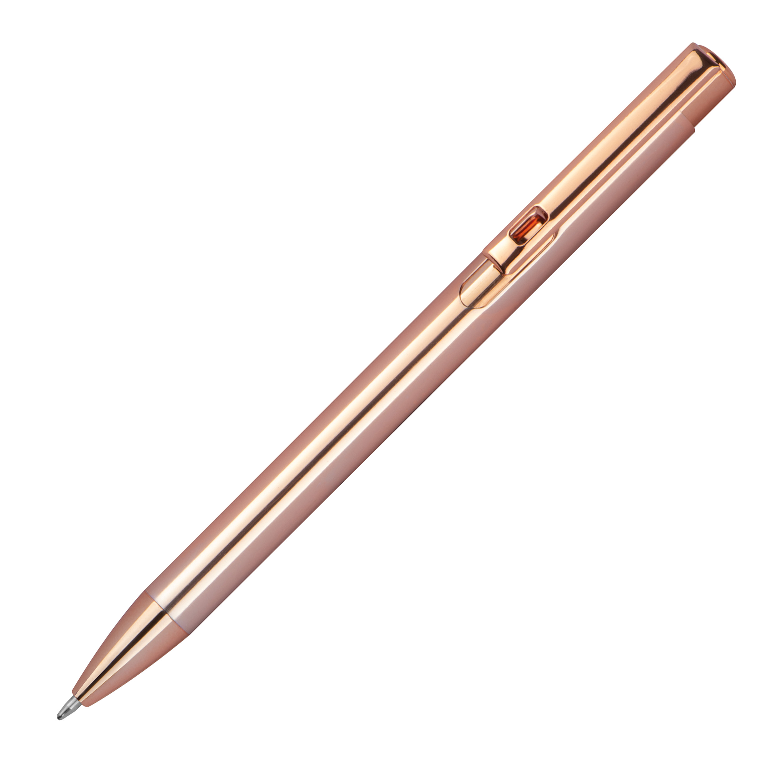 10 Druckkugelschreiber aus Metall / Farbe: Metallic kupfer