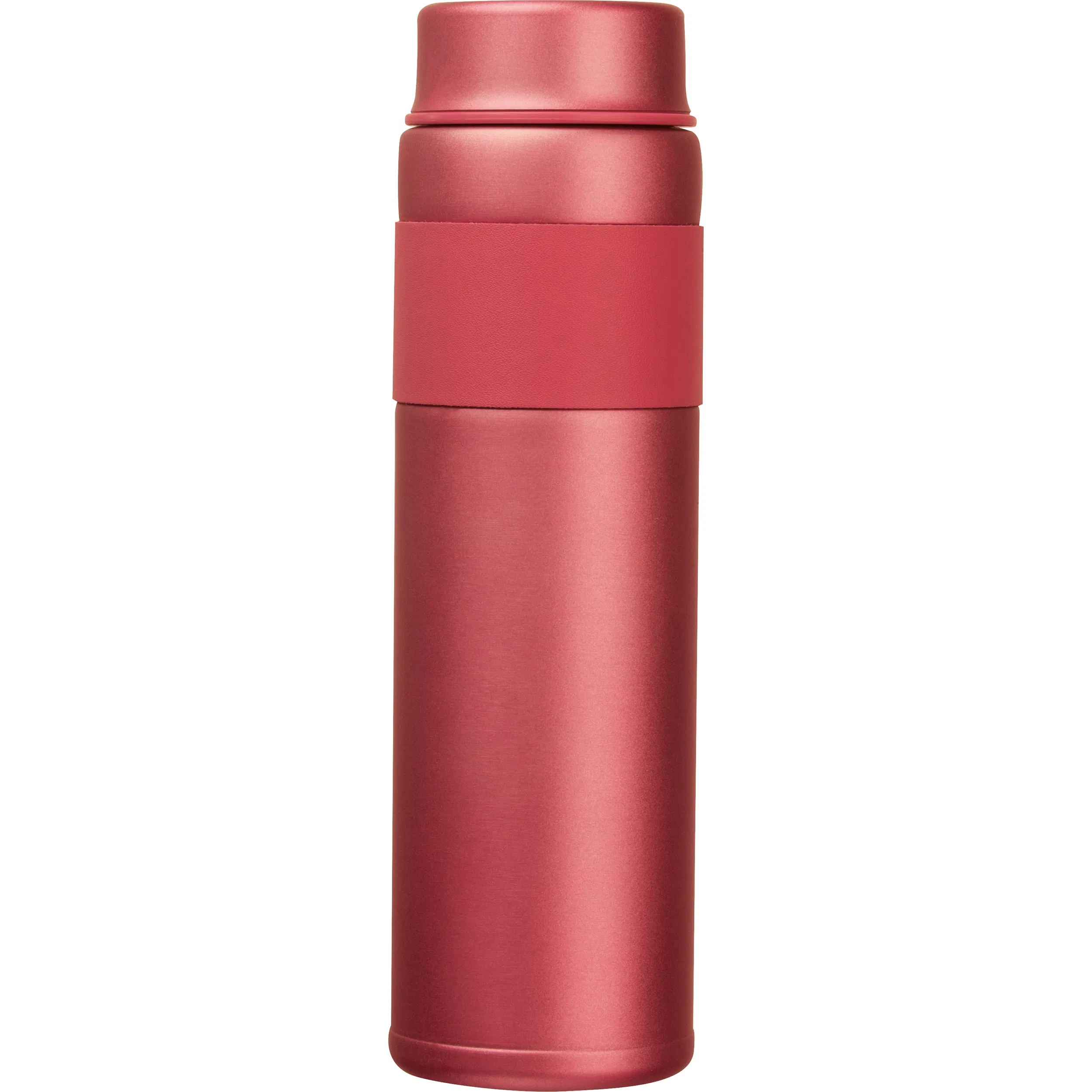Vakuum Trinkflasche mit Gravur / aus Edelstahl / 600 ml / Farbe: burgund