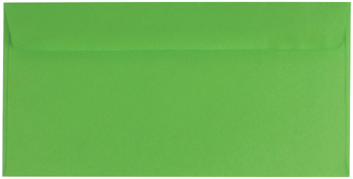 25 farbige Briefumschläge / Din lang / Farbe: grün