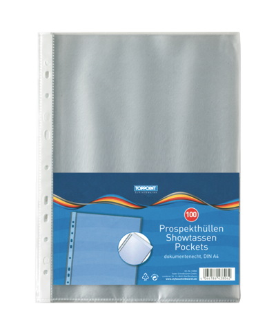 200 (2x 100) Prospekthüllen DIN A4 Klarsichthüllen
