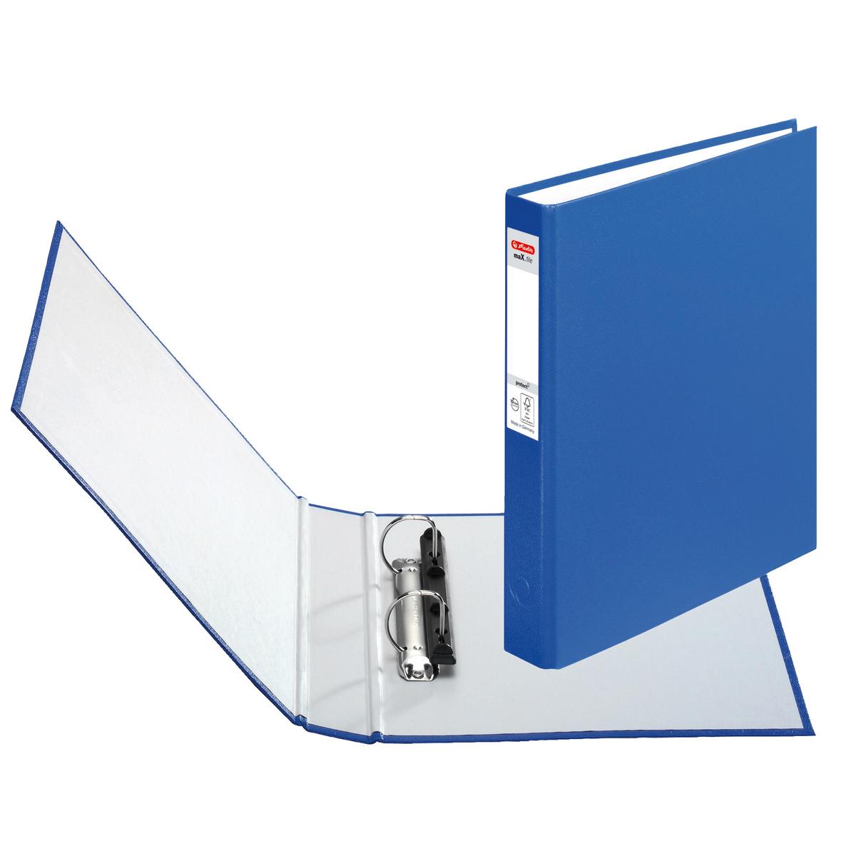 Herlitz Ringbuch + Ordner Register / DIN A5 mit 2-Ringe / Farbe: blau