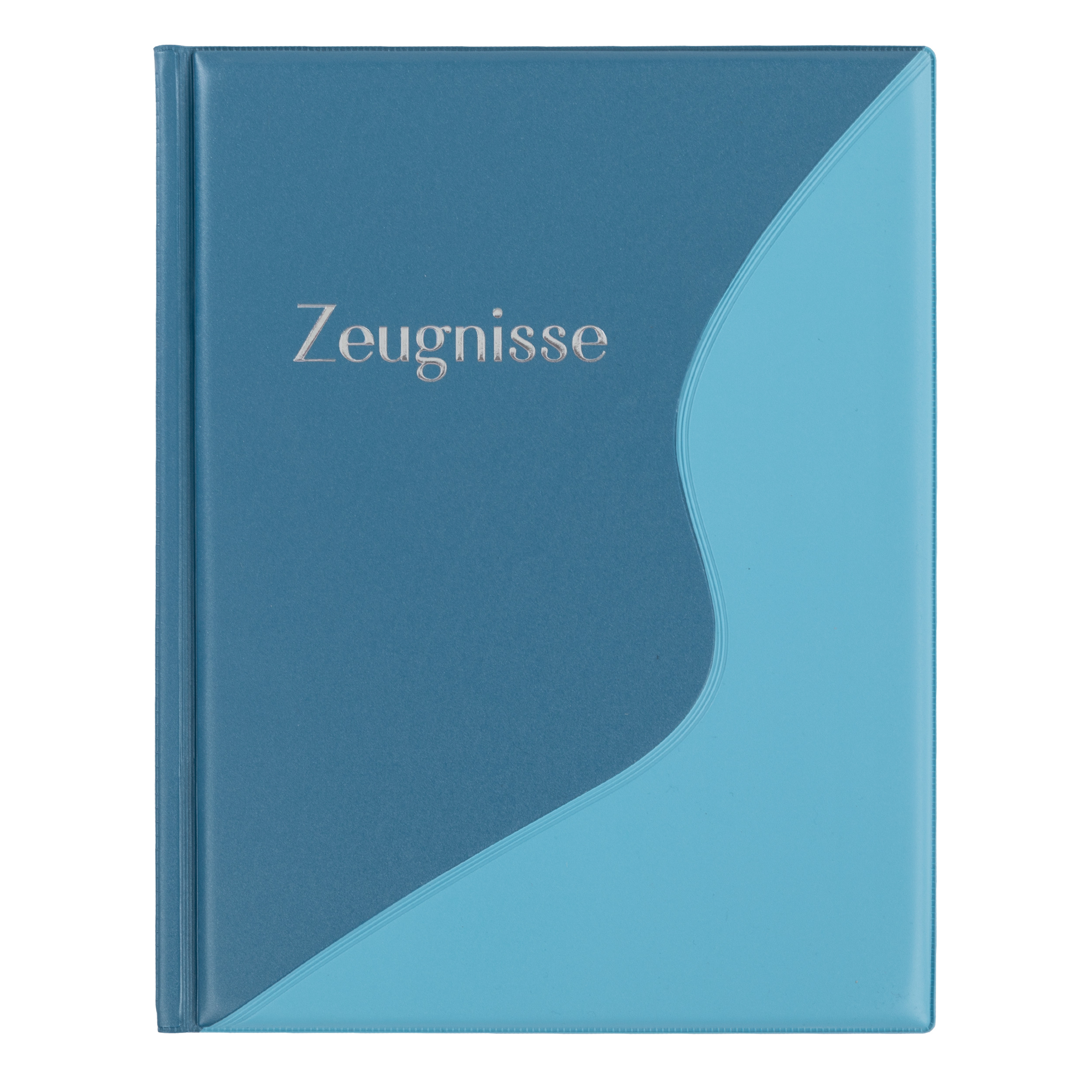 Zeugnismappe mit 12 Hüllen / Farbe: pastell blau