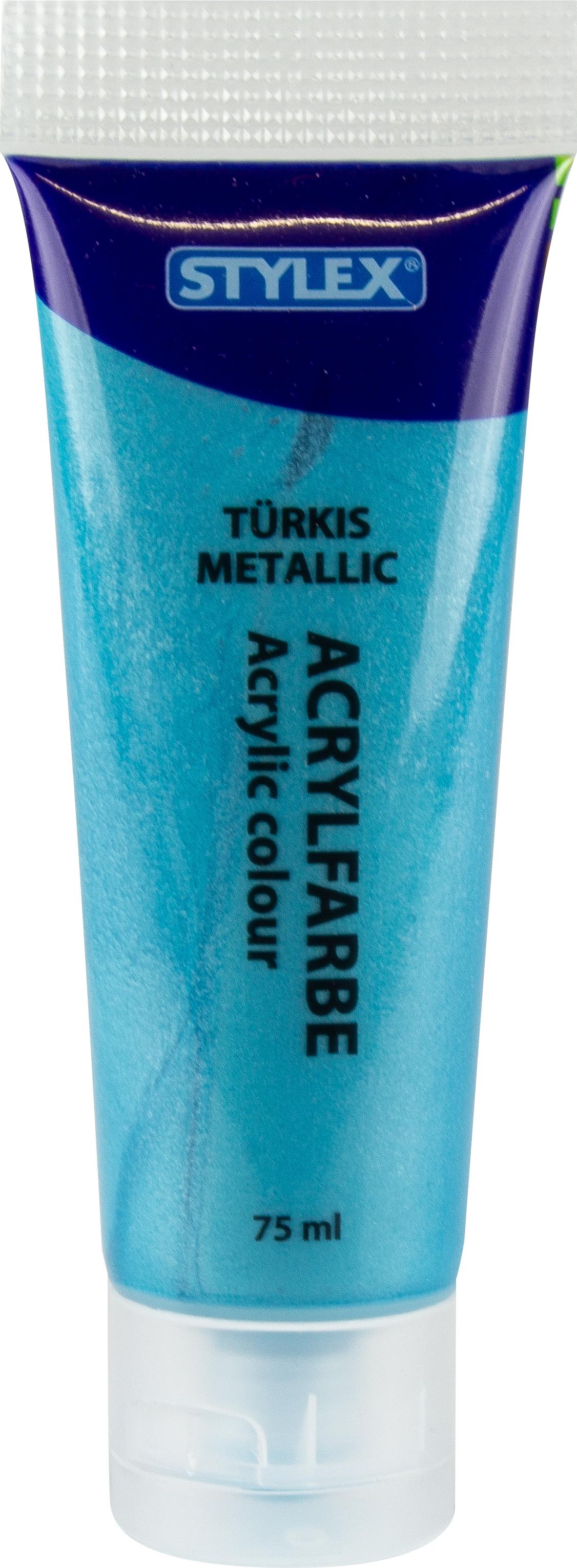 6 Tuben Acrylfarben / Set mit verschiedene Acrylfarben mit je 75ml
