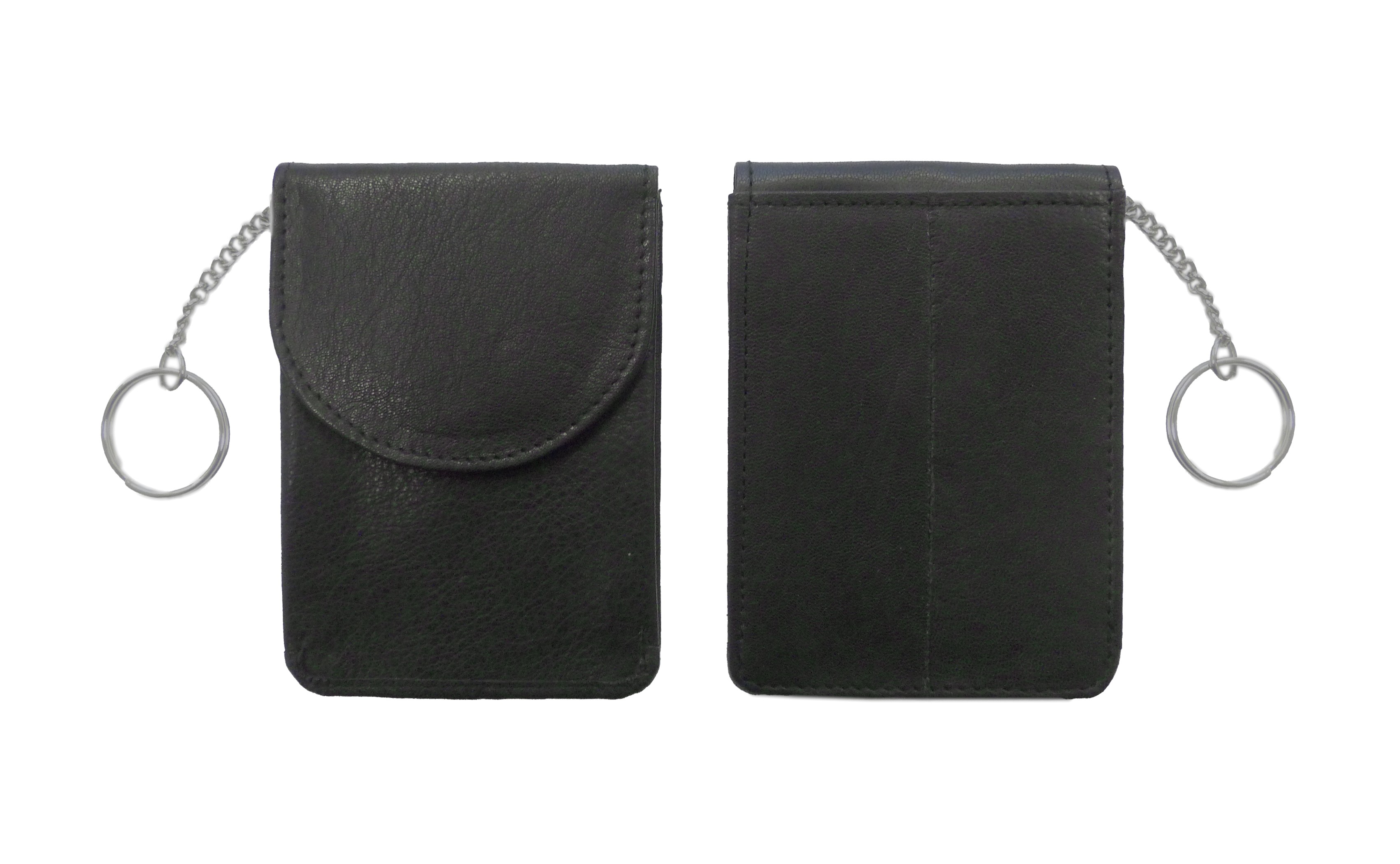 Schlüsseltasche / aus Leder / mit RFID Schutz / Farbe: schwarz