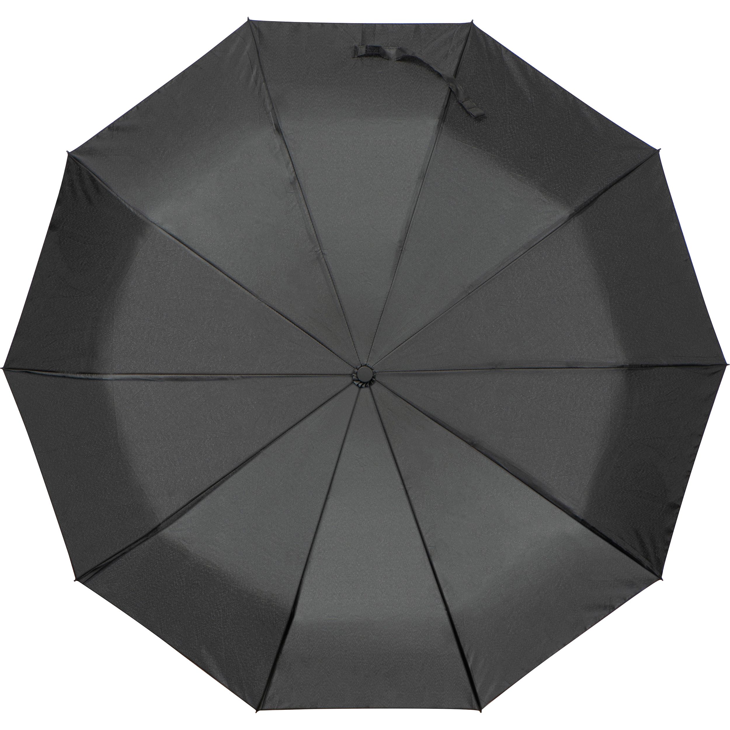 Hochwertiger Taschen-Regenschirm / Taschenschirm / mit edlen Griff / schwarz