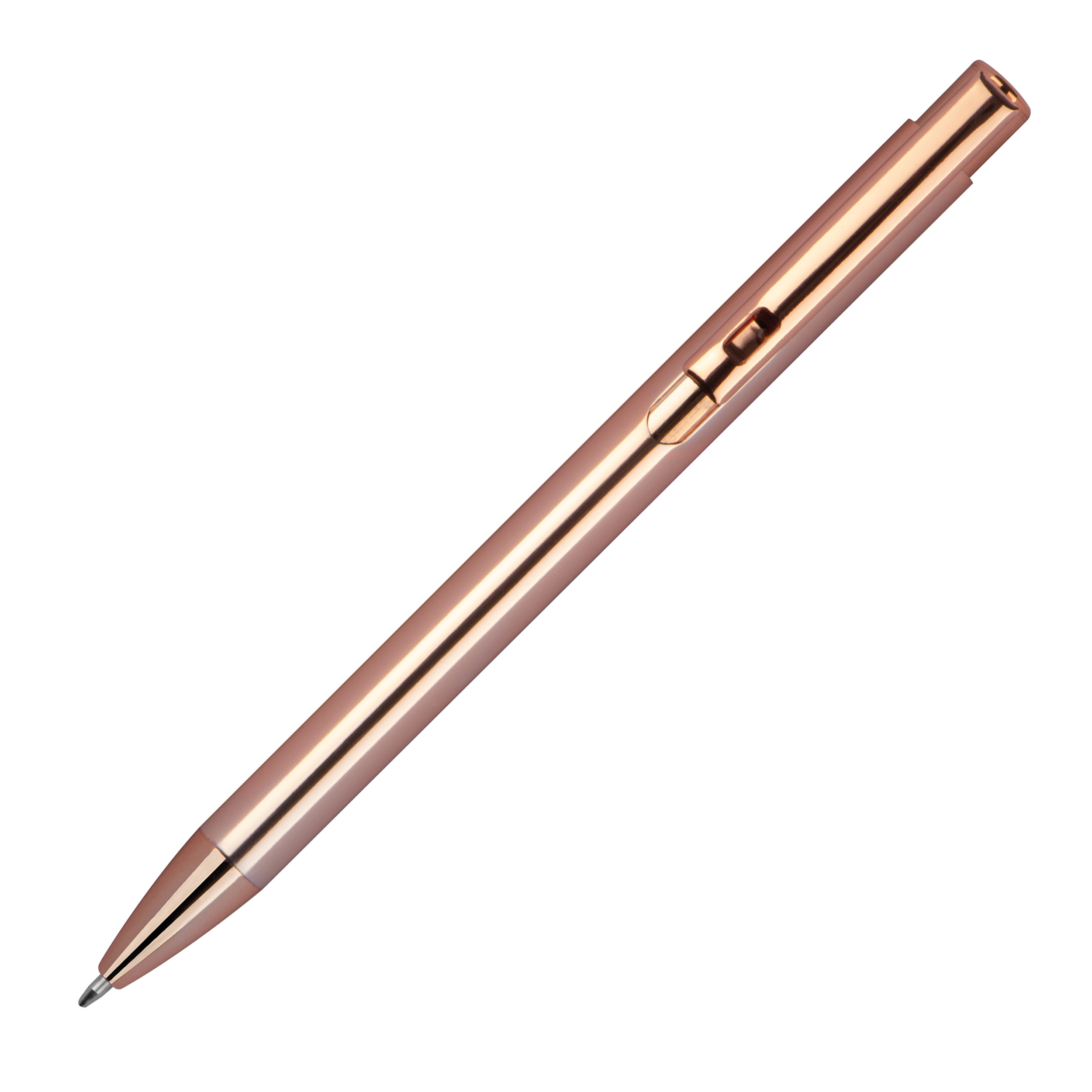 10 Druckkugelschreiber aus Metall / Farbe: Metallic kupfer