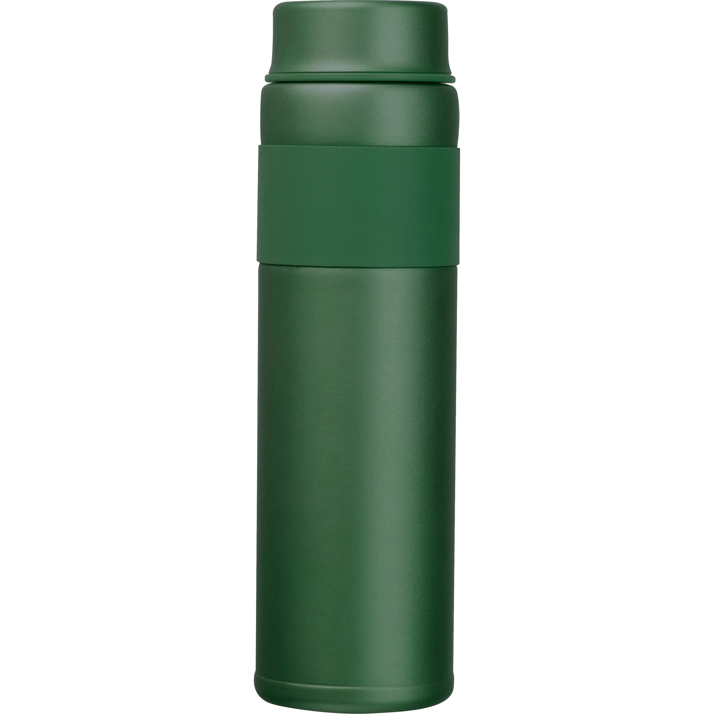 Vakuum Trinkflasche mit Gravur / aus Edelstahl / 600 ml / Farbe: dunkelgrün