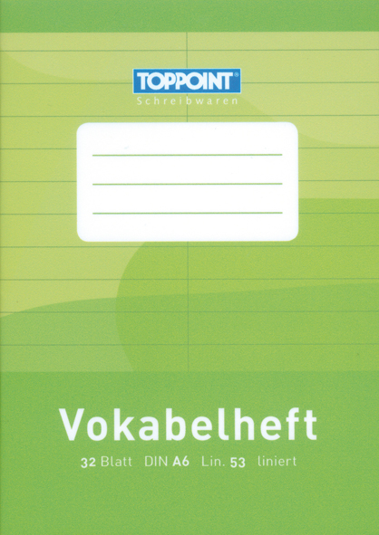 10 Vokabelhefte liniert DIN A6 Schulheft Lin. 53